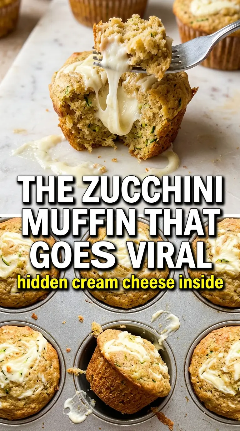 Cream Cheese Zucchini Muffins soft tangy bakery-style