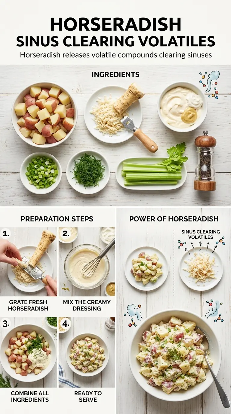 Creamy Horseradish Potato Salad tangy creamy chive
