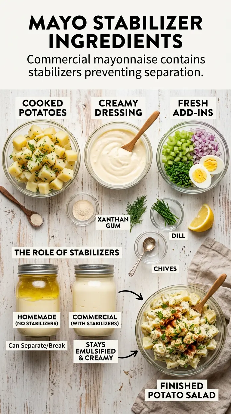 Creamy potato salad rich dressing classic