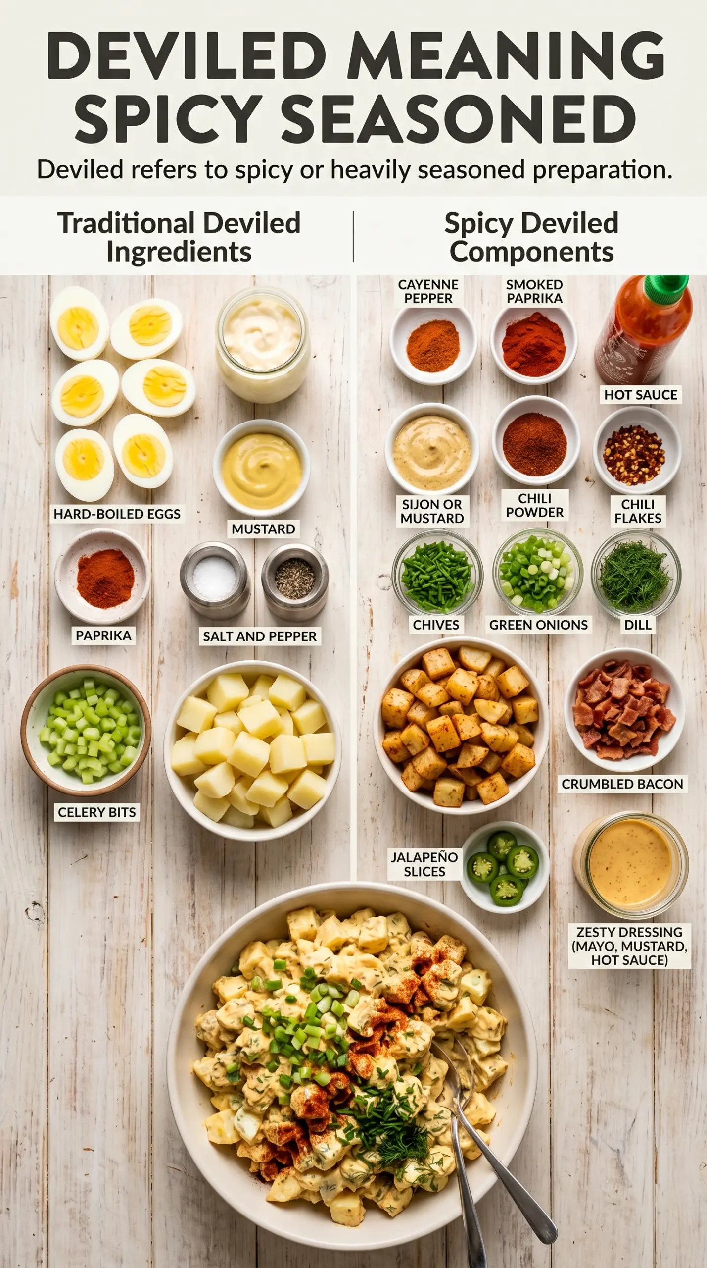 Deviled Egg Potato Salad creamy paprika