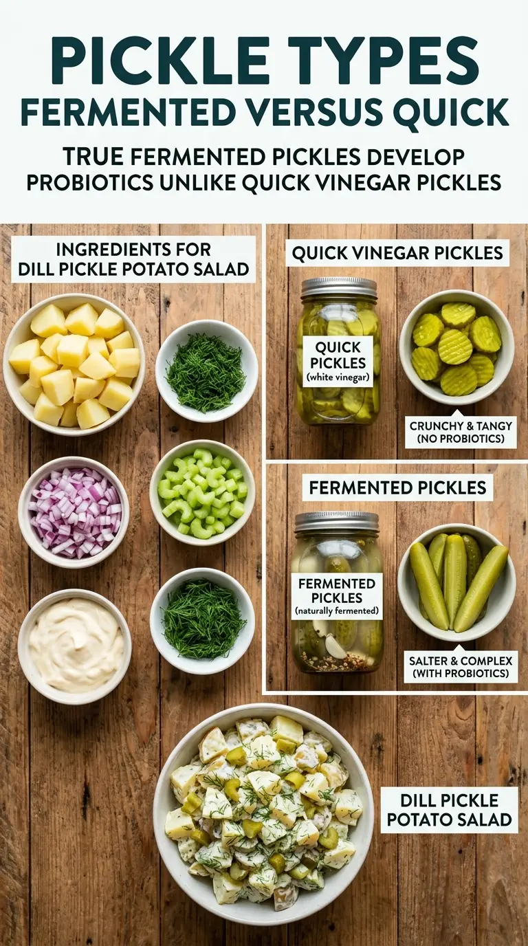 Dill Pickle Potato Salad tangy creamy crunchy