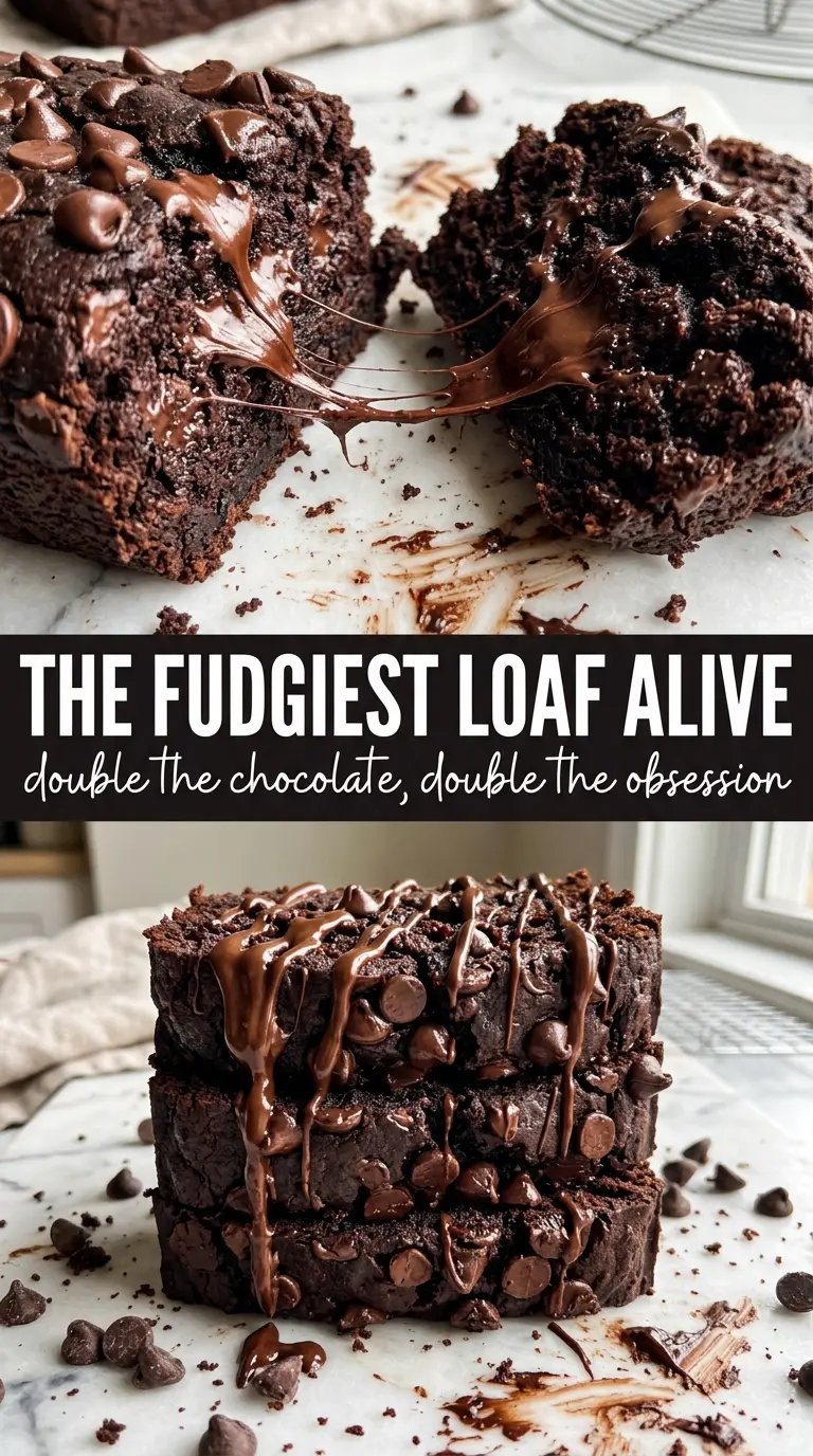 Double Chocolate Zucchini Bread fudgy chocolate chip loaf