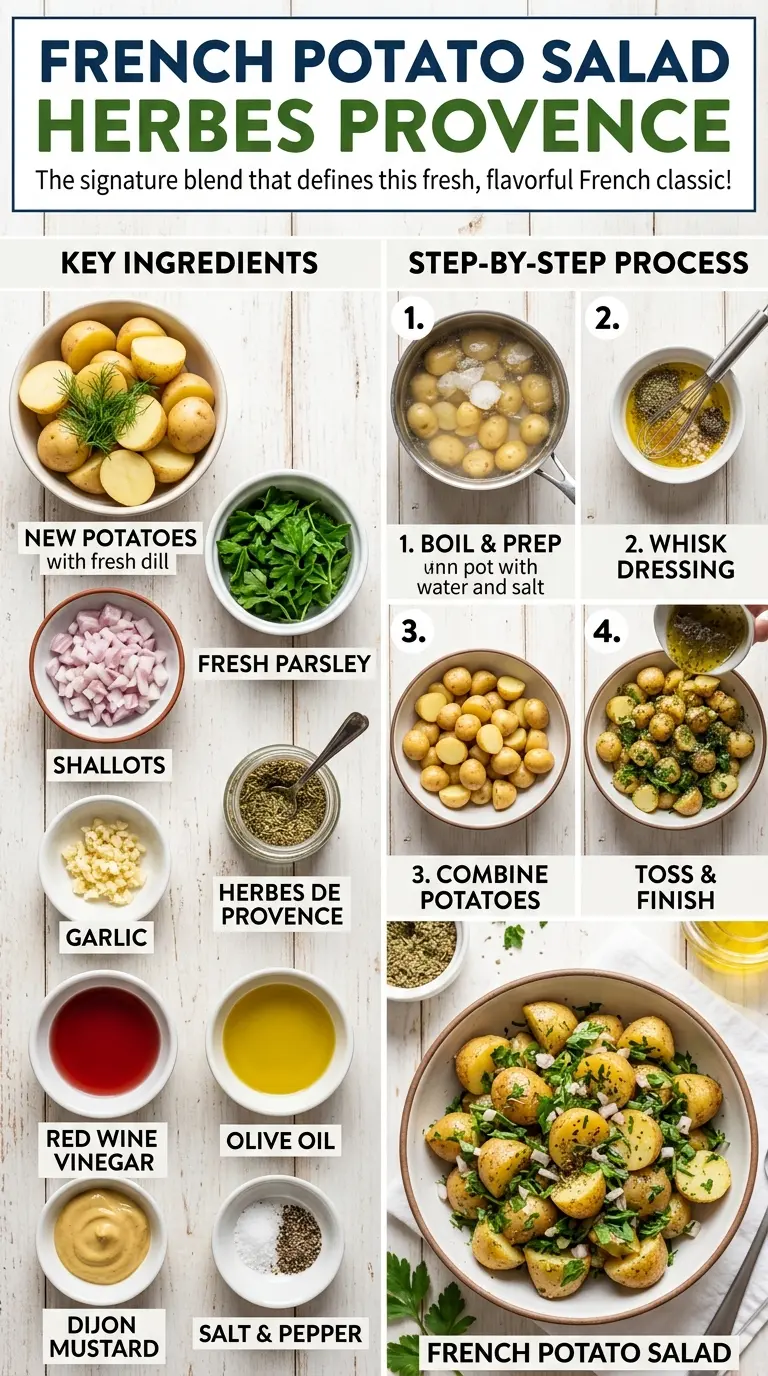 Easy French Potato Salad with Dijon herbs