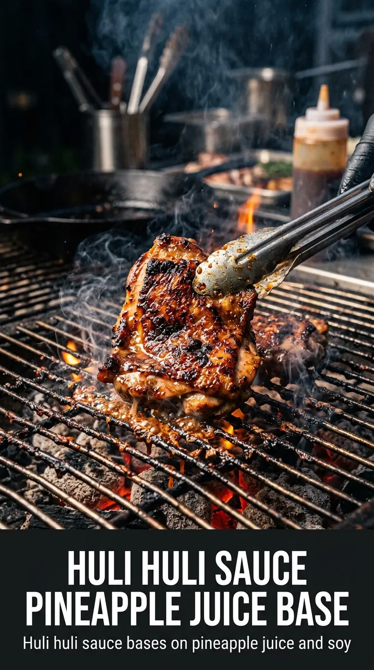 Grilled Huli Huli Chicken caramelized sticky Hawaiian