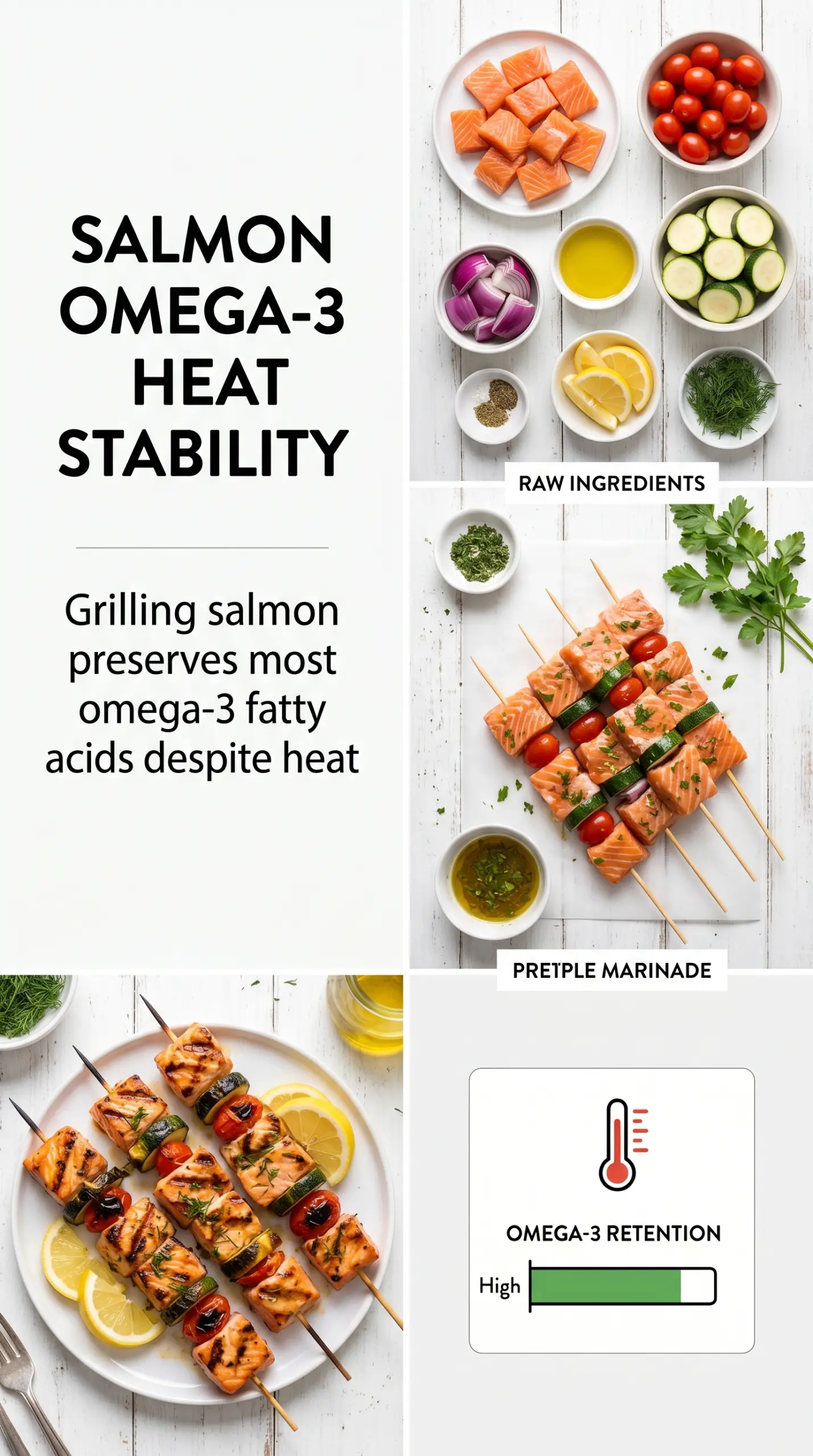 Grilled Salmon Kebabs salmon skewers, lemon-herb, colorful vegetables
