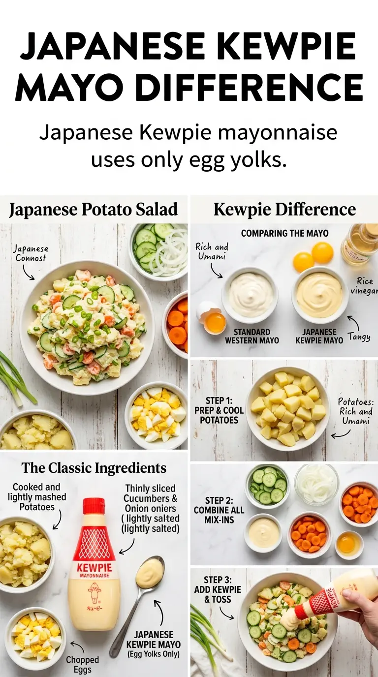Japanese potato salad creamy cucumber carrot egg