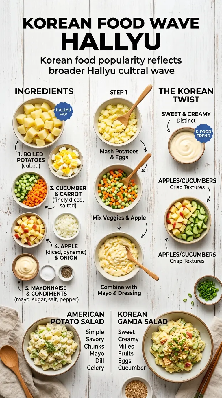 Korean potato salad creamy sweet