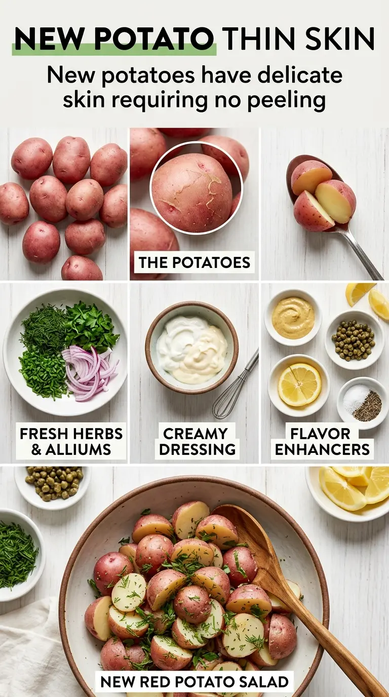 New Red Potato Salad baby red potatoes herb vinaigrette