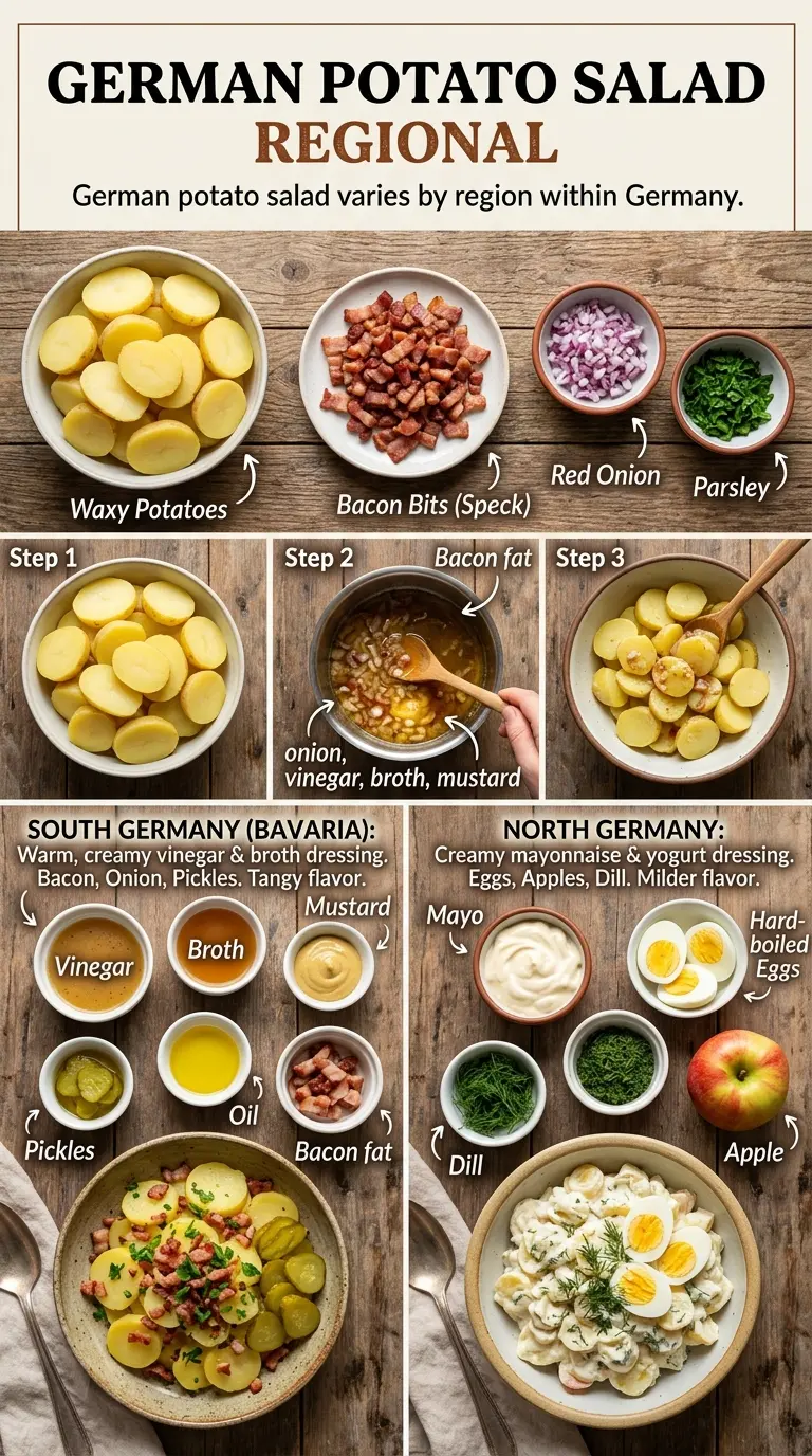 Old-Fashioned German Potato Salad warm tangy bacon
