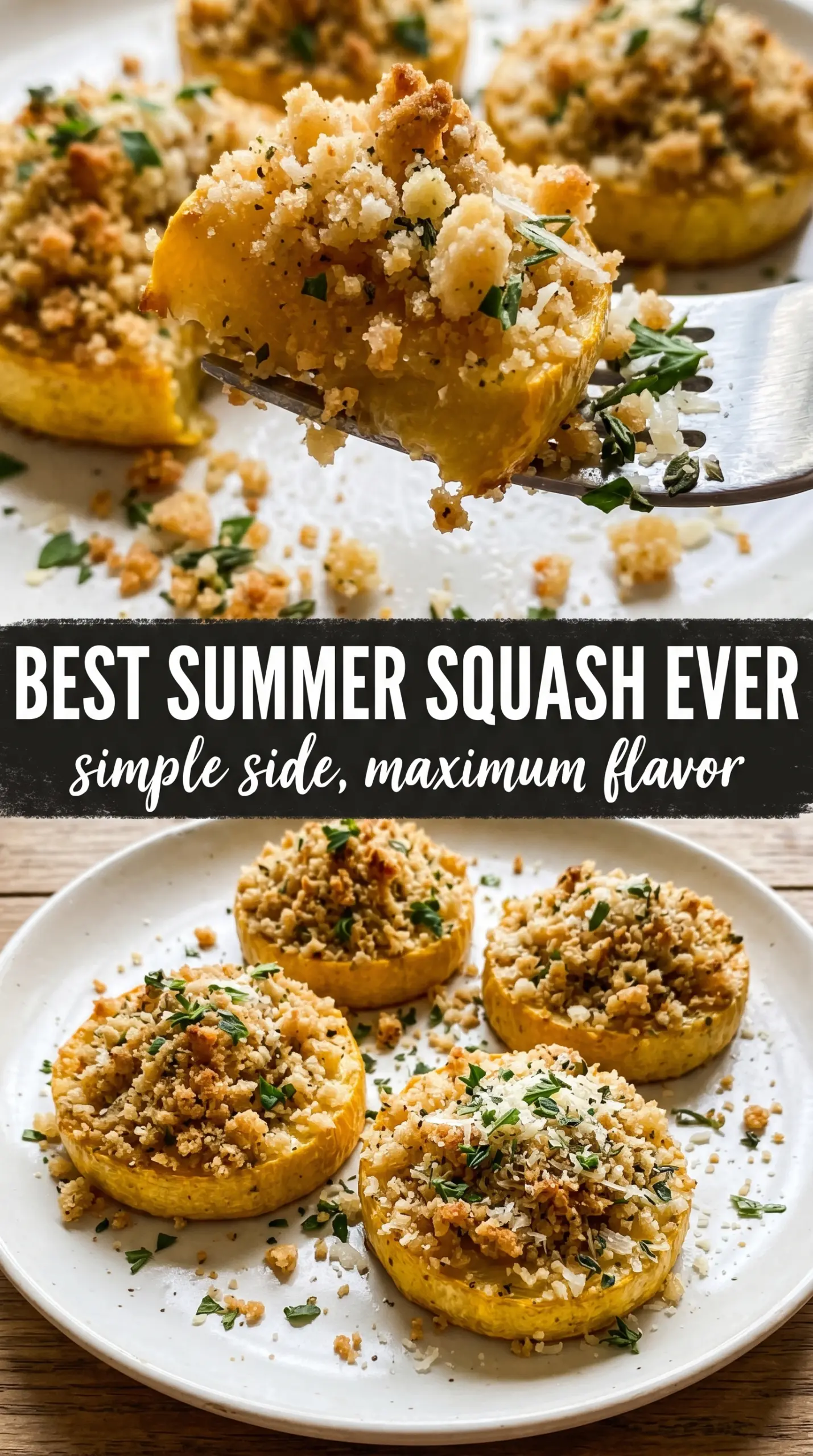 Prepared zucchini or squash dish on a plate