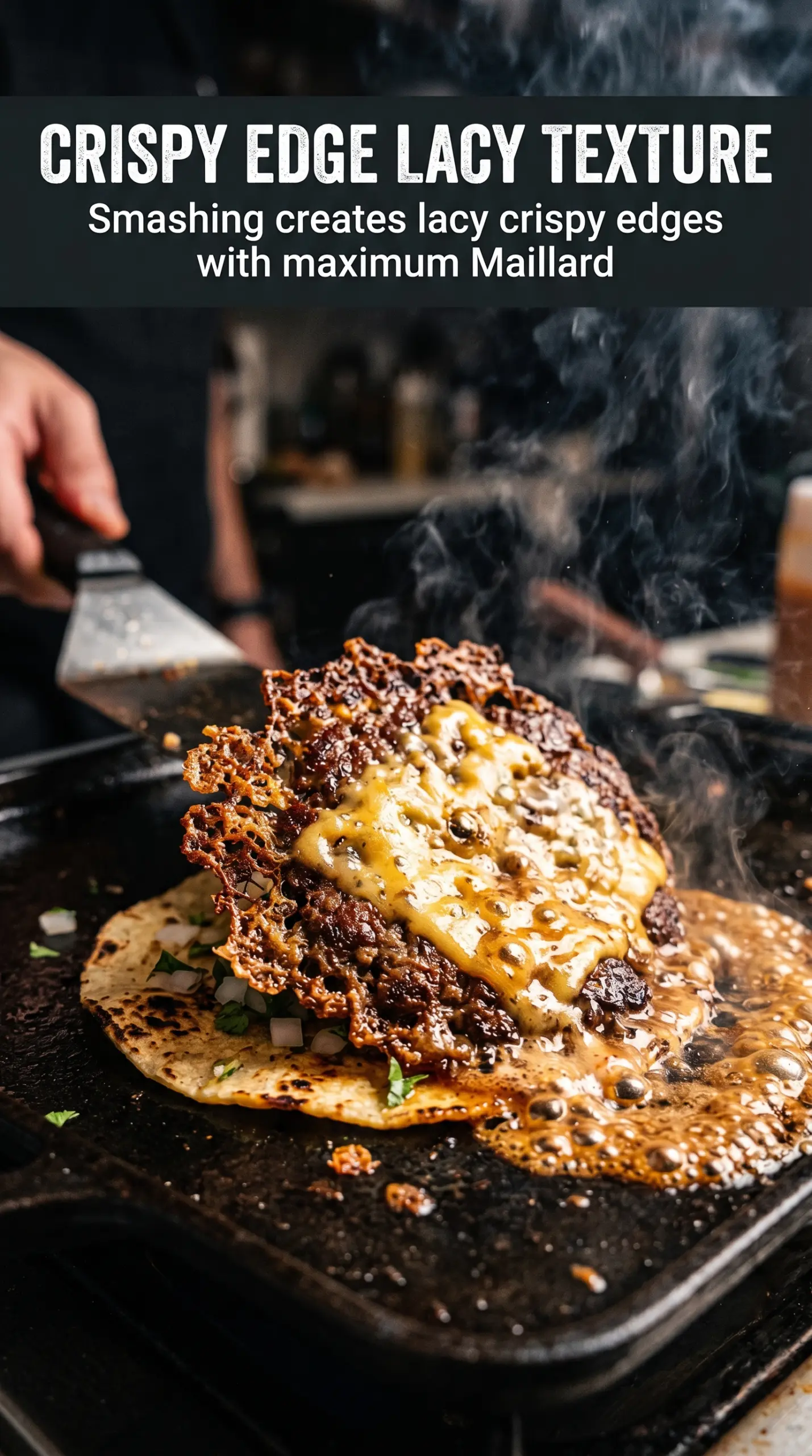 Smash Burger Tacos crispy beef cheesy
