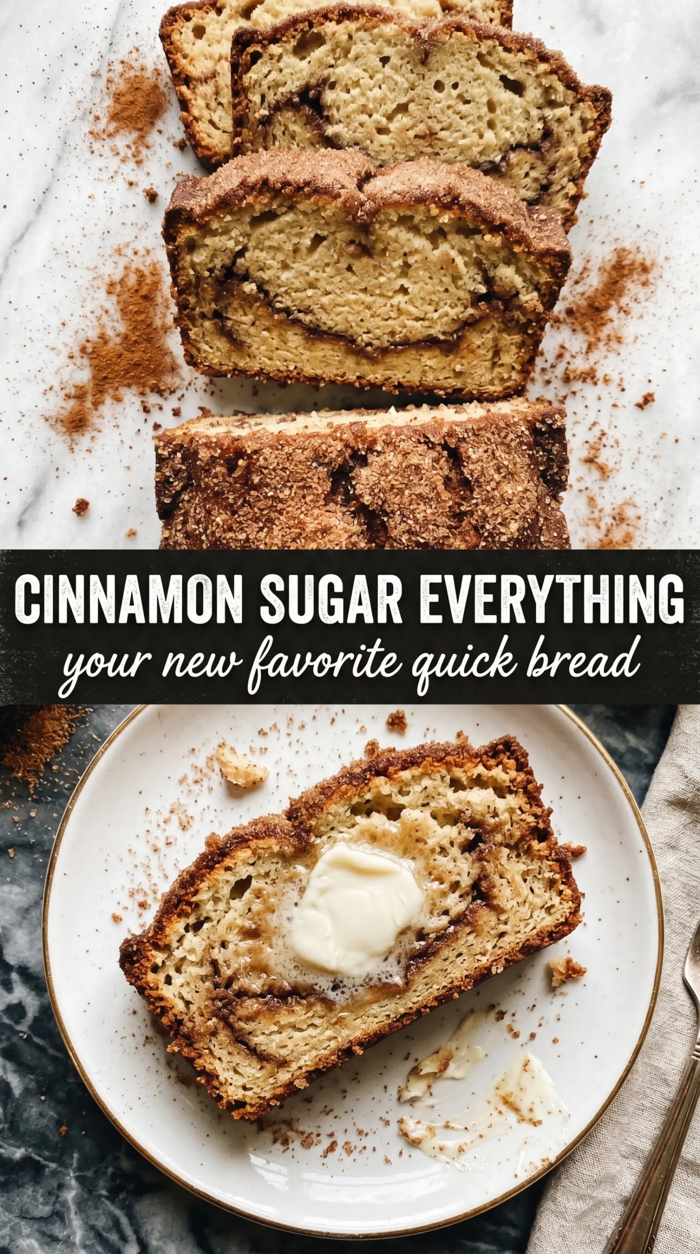 Snickerdoodle Zucchini Bread cinnamon sugar crust soft crumb
