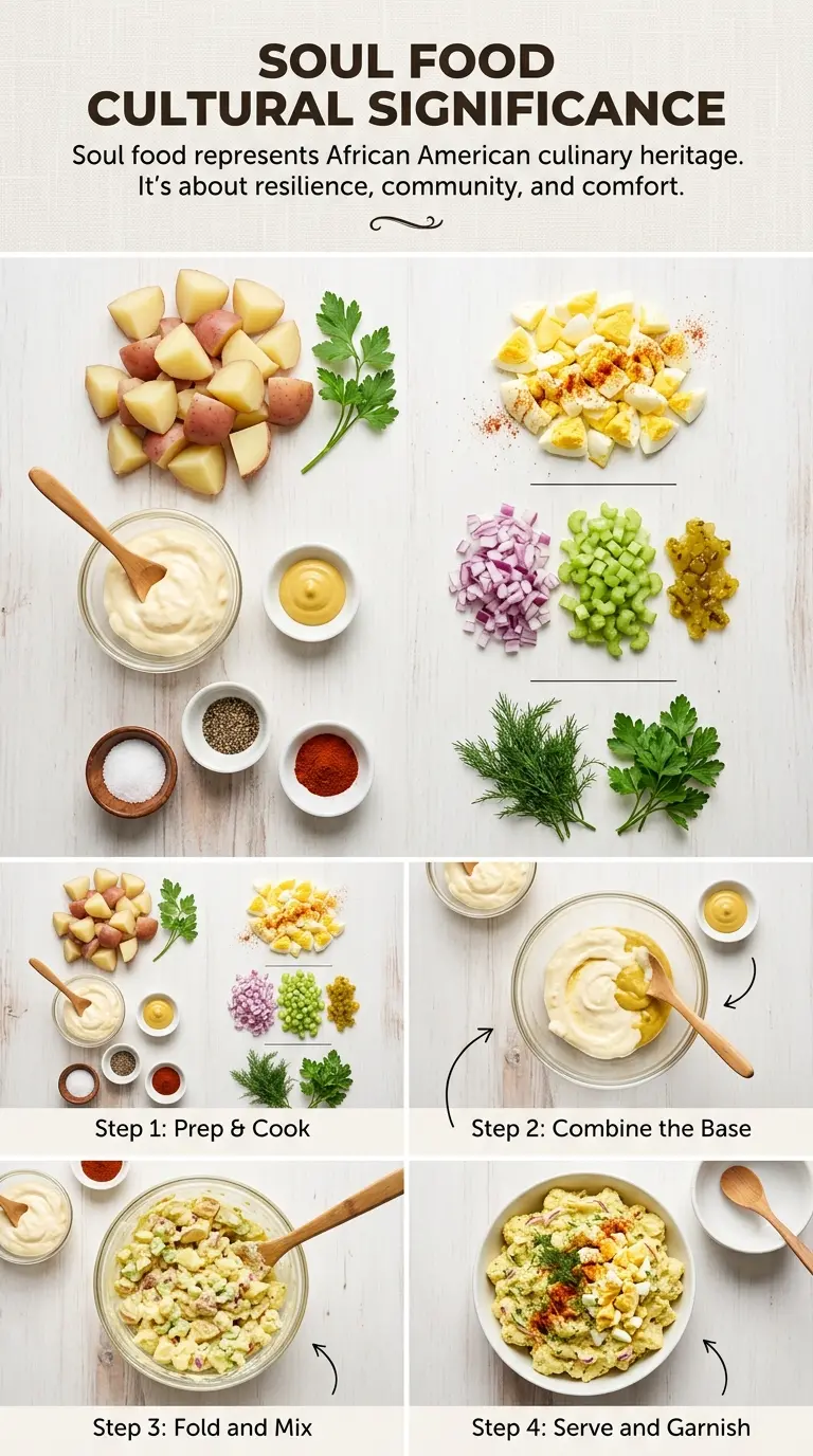 Southern Potato Salad creamy eggs pickles