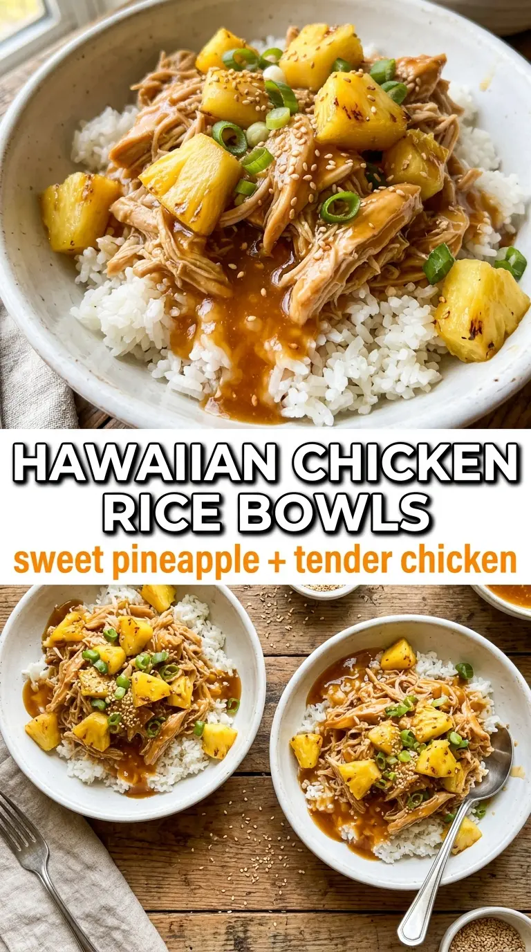 Sweet Hawaiian Crockpot Chicken sticky pineapple glaze
