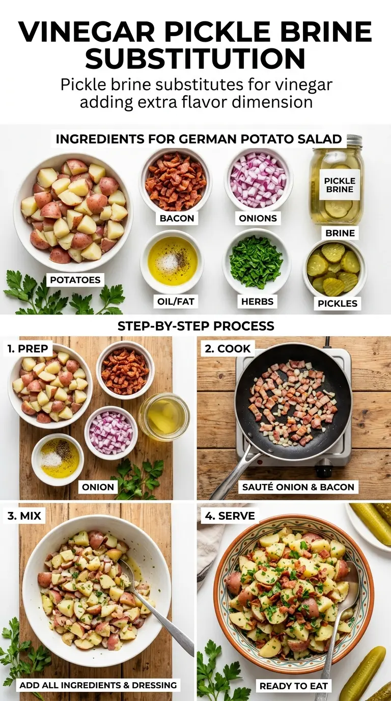 Warm German Potato Salad bacon vinaigrette warm potatoes