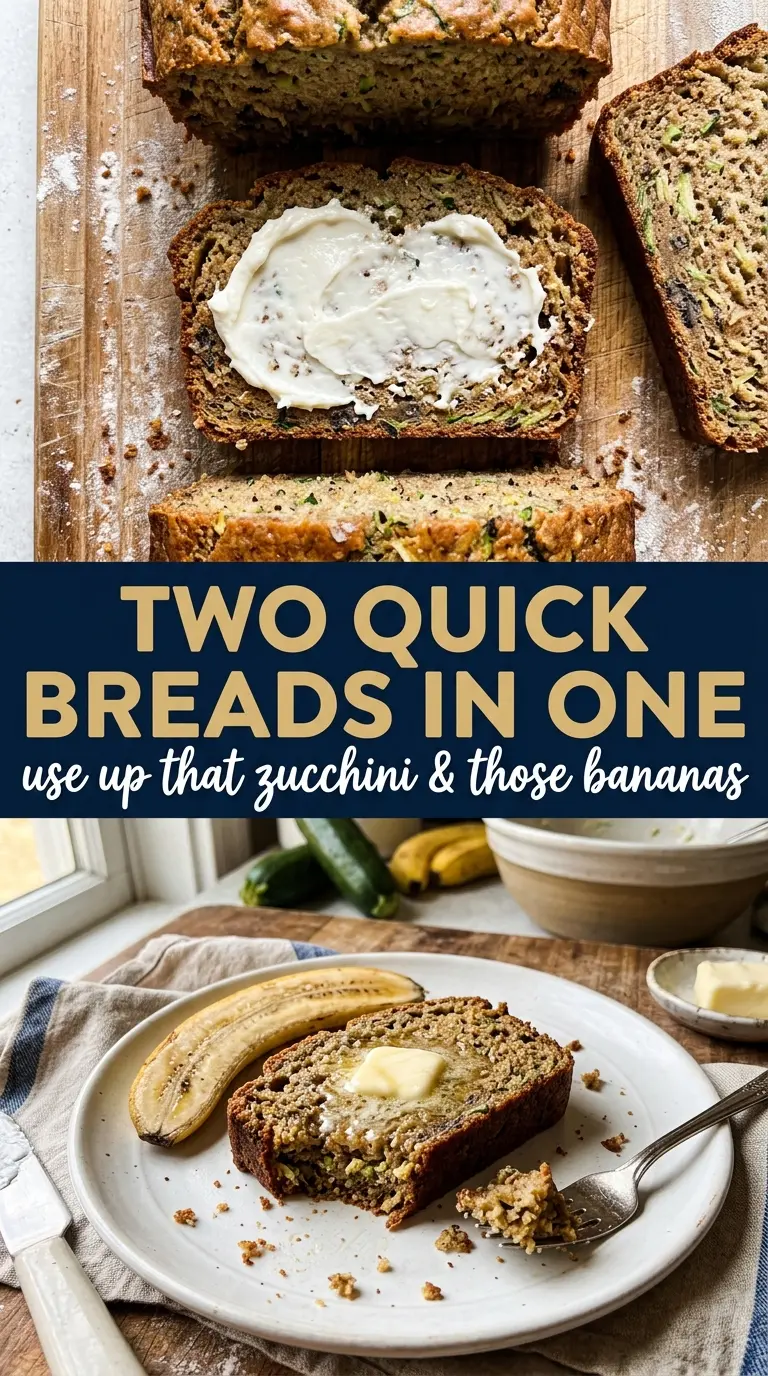 Zucchini Banana Bread moist golden crumb