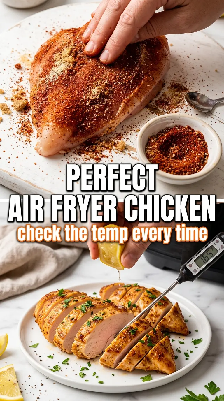 Air Fryer Chicken Breasts golden juicy crispy