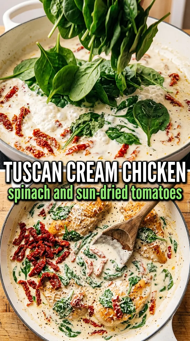 Creamy Tuscan Chicken golden seared creamy basil