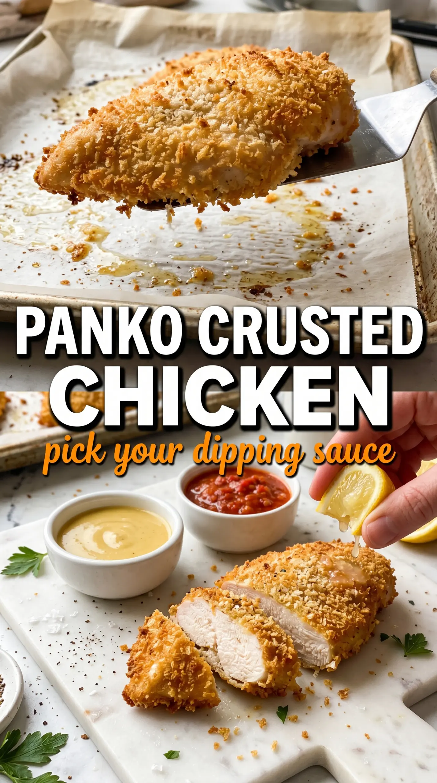 Crispy Panko Crusted Chicken Breasts crunchy golden juicy