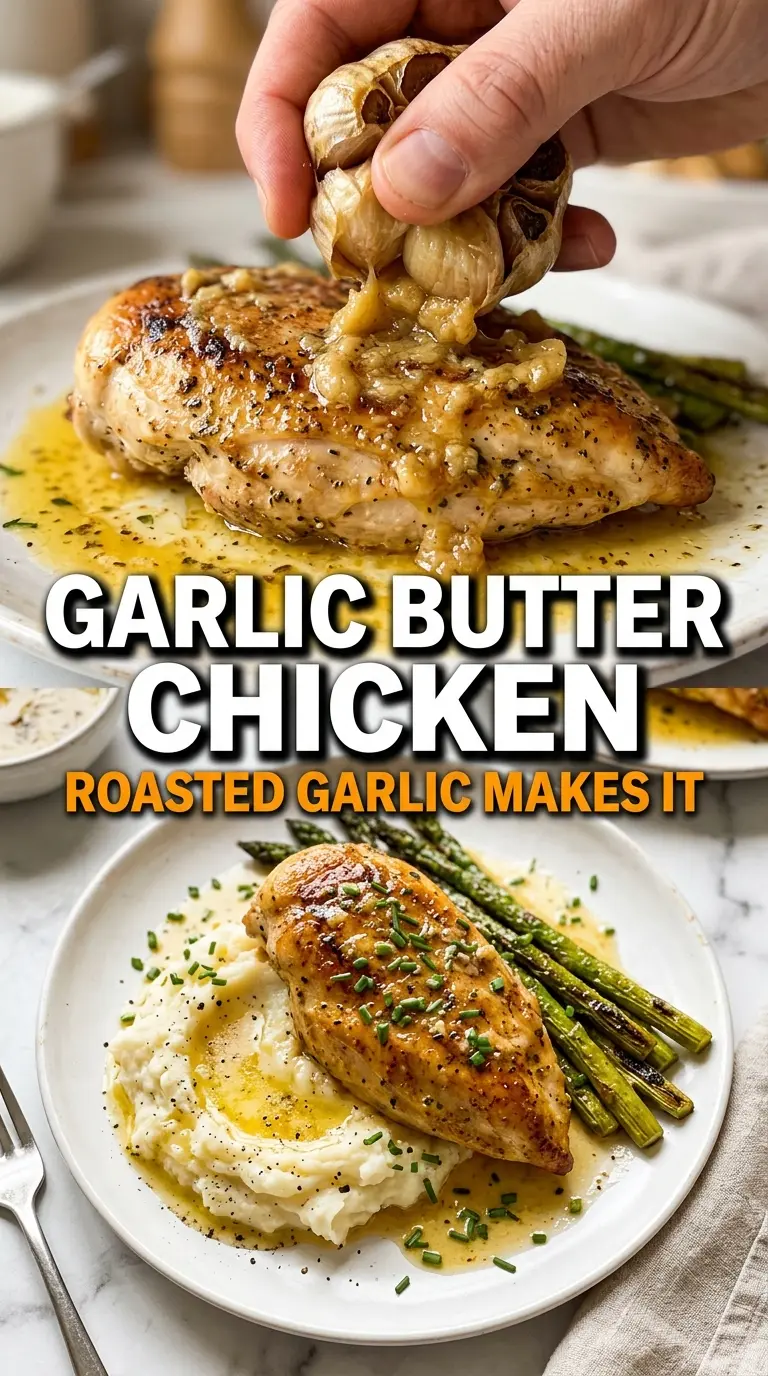 Garlic Butter Baked Chicken Breast juicy, golden, herb-butter