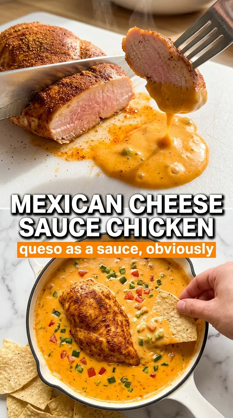 Mexican chicken with cheese sauce cheesy Tex-Mex skillet