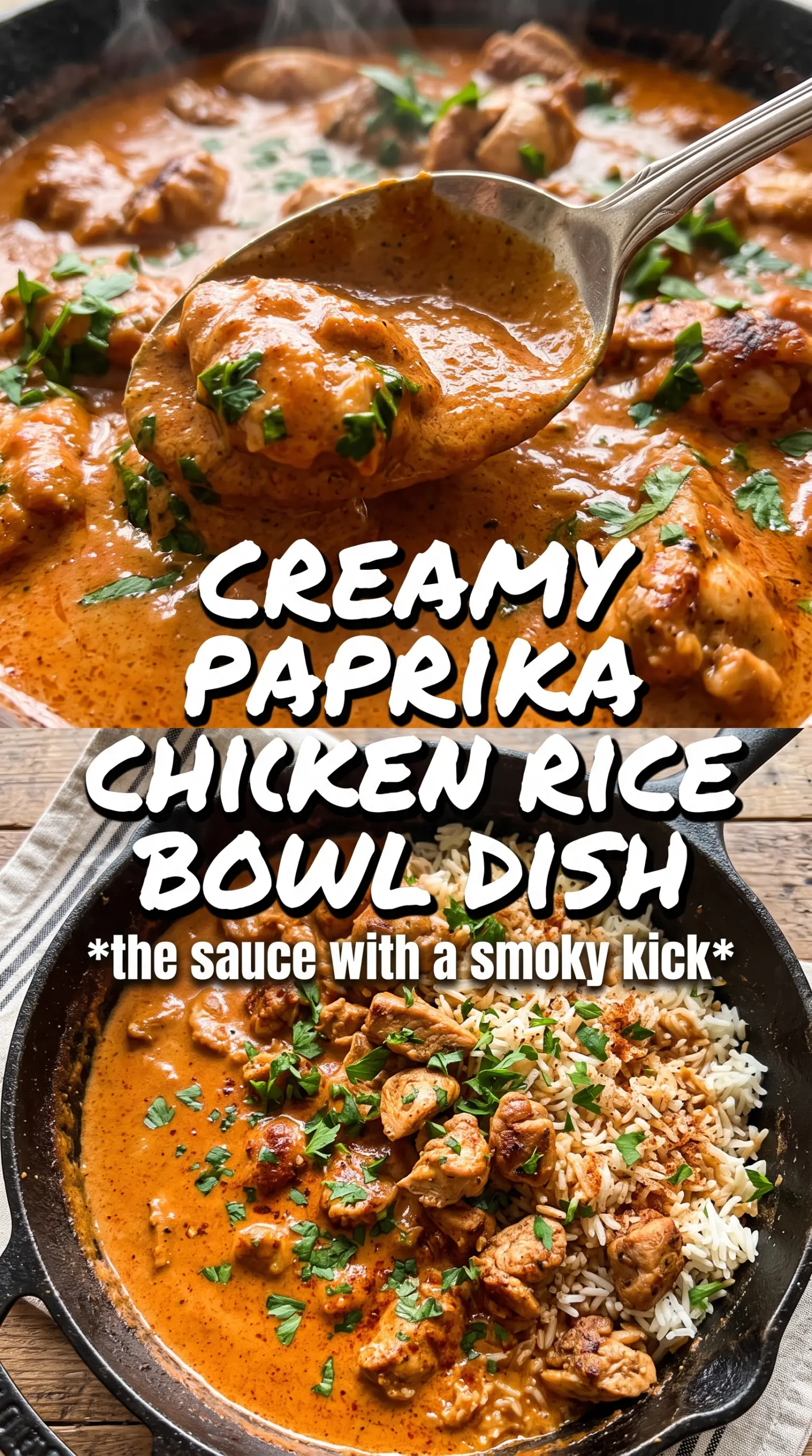 Prepared recipe ready to serve