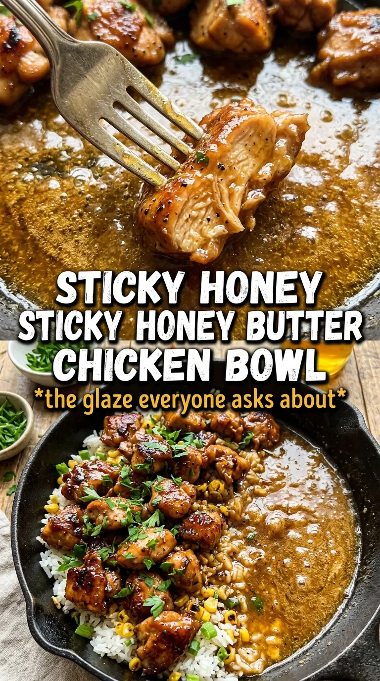 Honey Butter Chicken glossy caramelized skillet