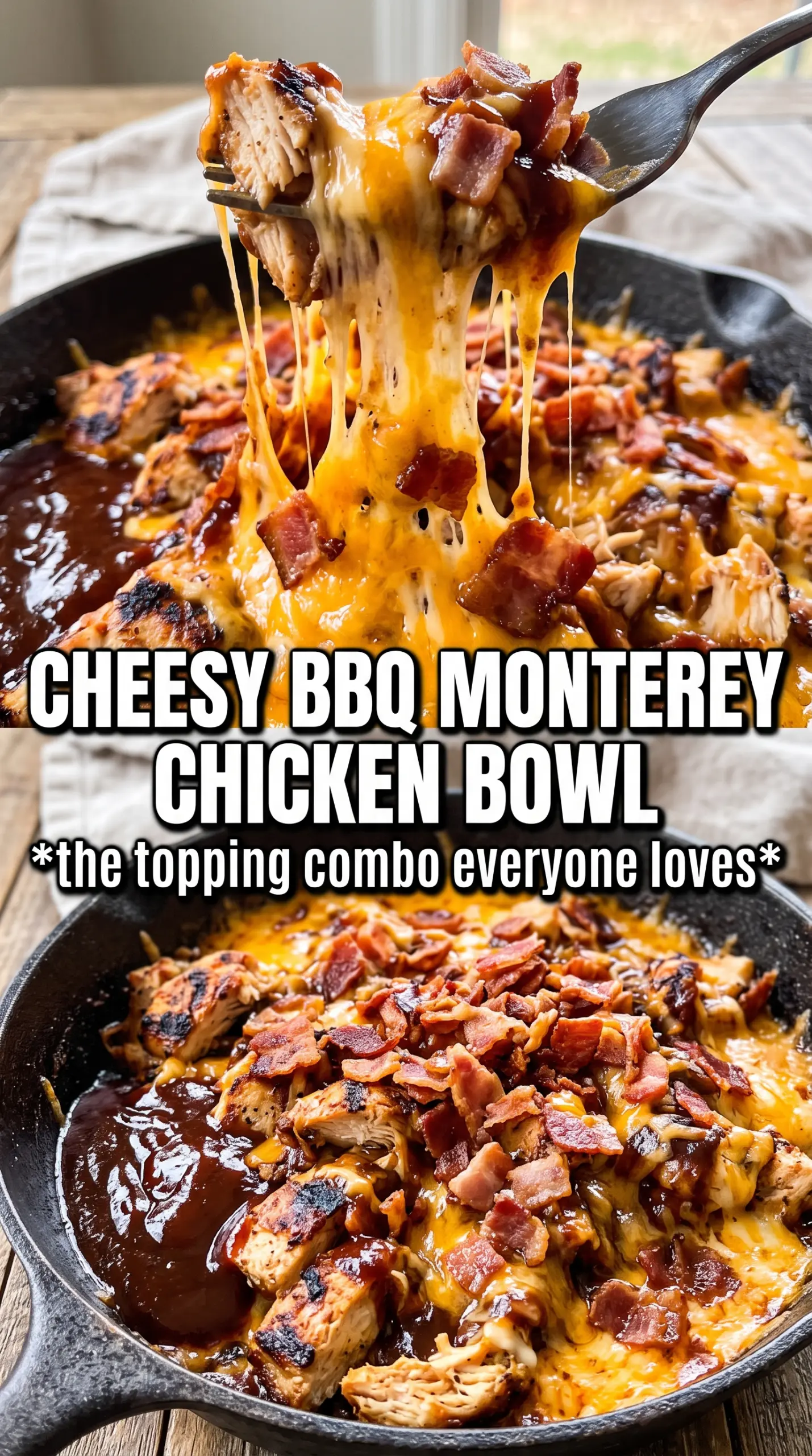 Monterey chicken cheesy BBQ bacon