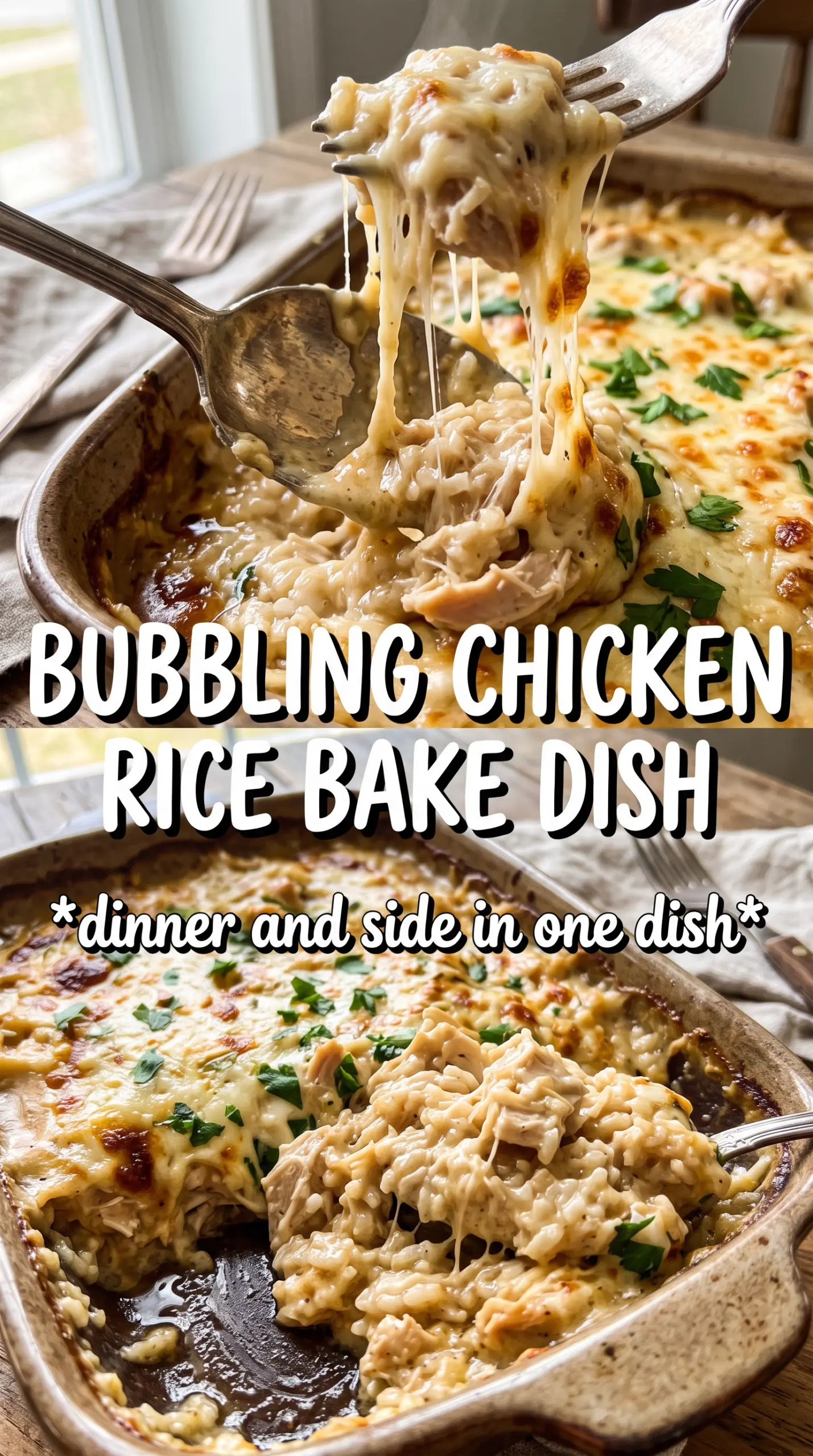 Pioneer Woman Chicken Rice Bake golden savory casserole