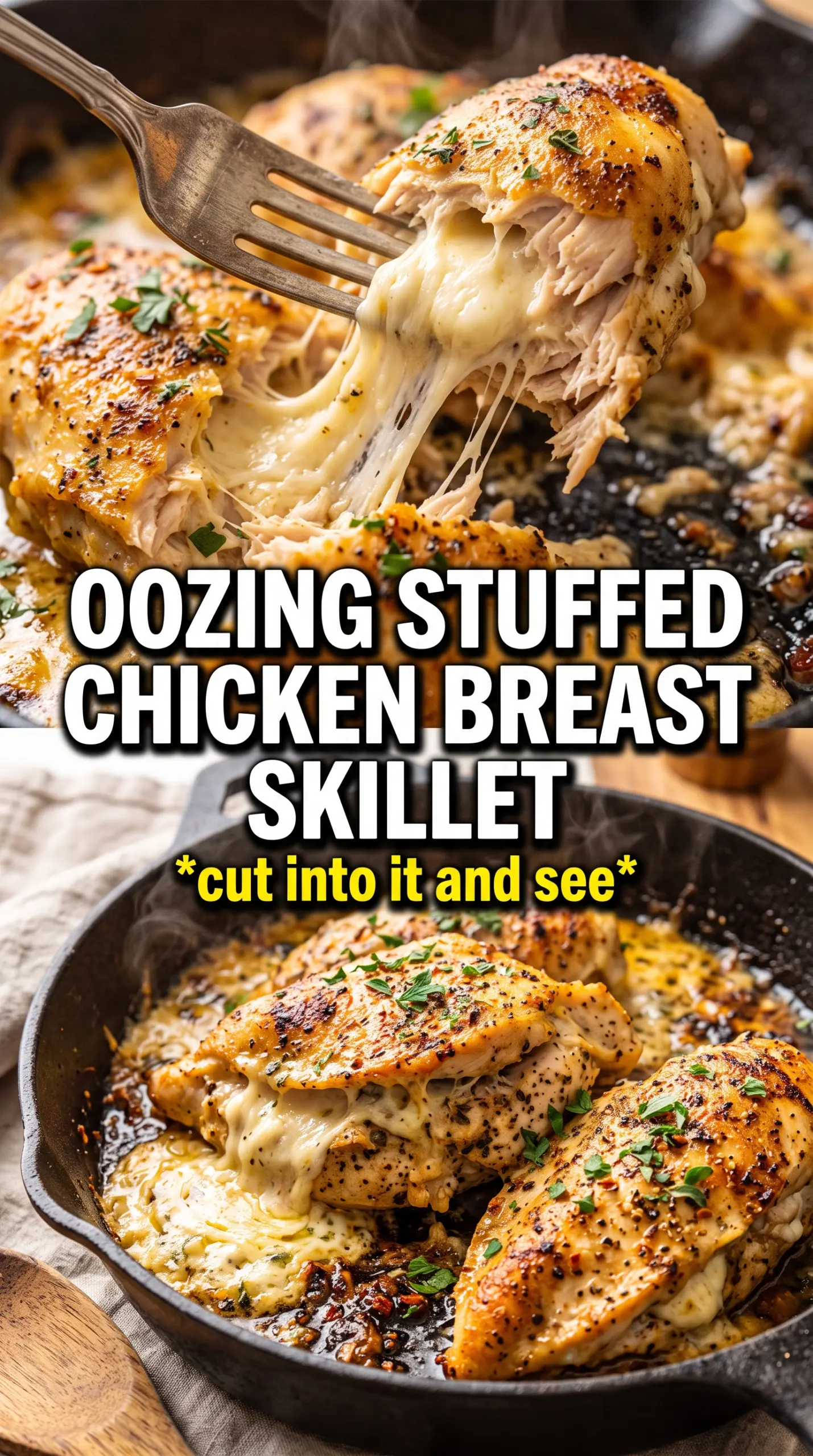 Stuffed Chicken Breast cheesy spinach filling