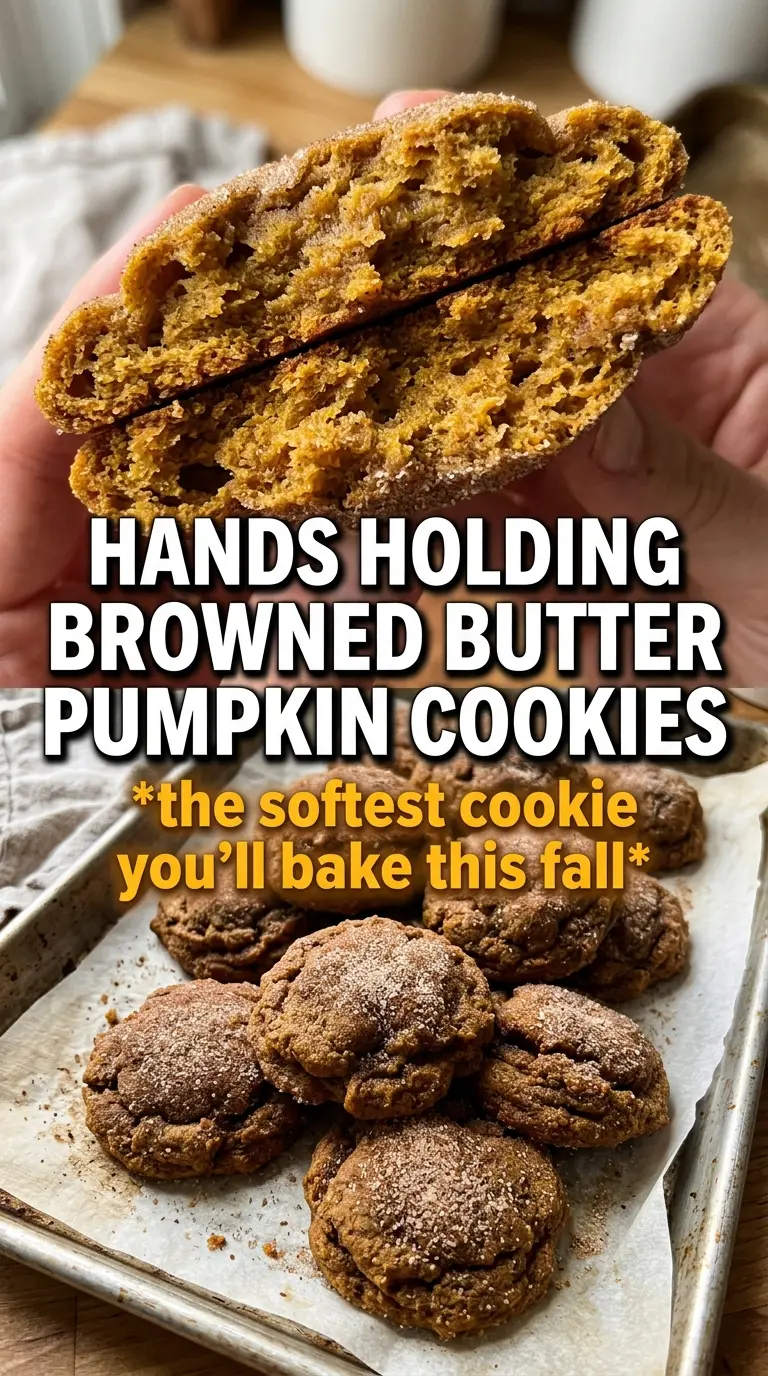 Browned Butter Pumpkin Pudding Cookies chewy butterscotch