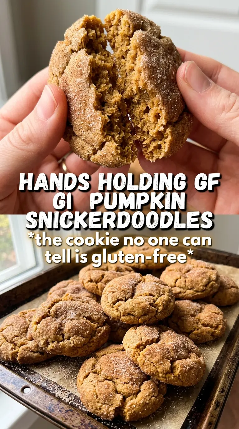 Gluten-Free Pumpkin Spice Snickerdoodle Cookies crinkly cinnamon-sugar