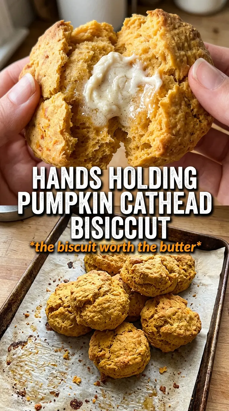 Pumpkin Cathead Biscuits With Whipped Maple Butter warm golden fluffy