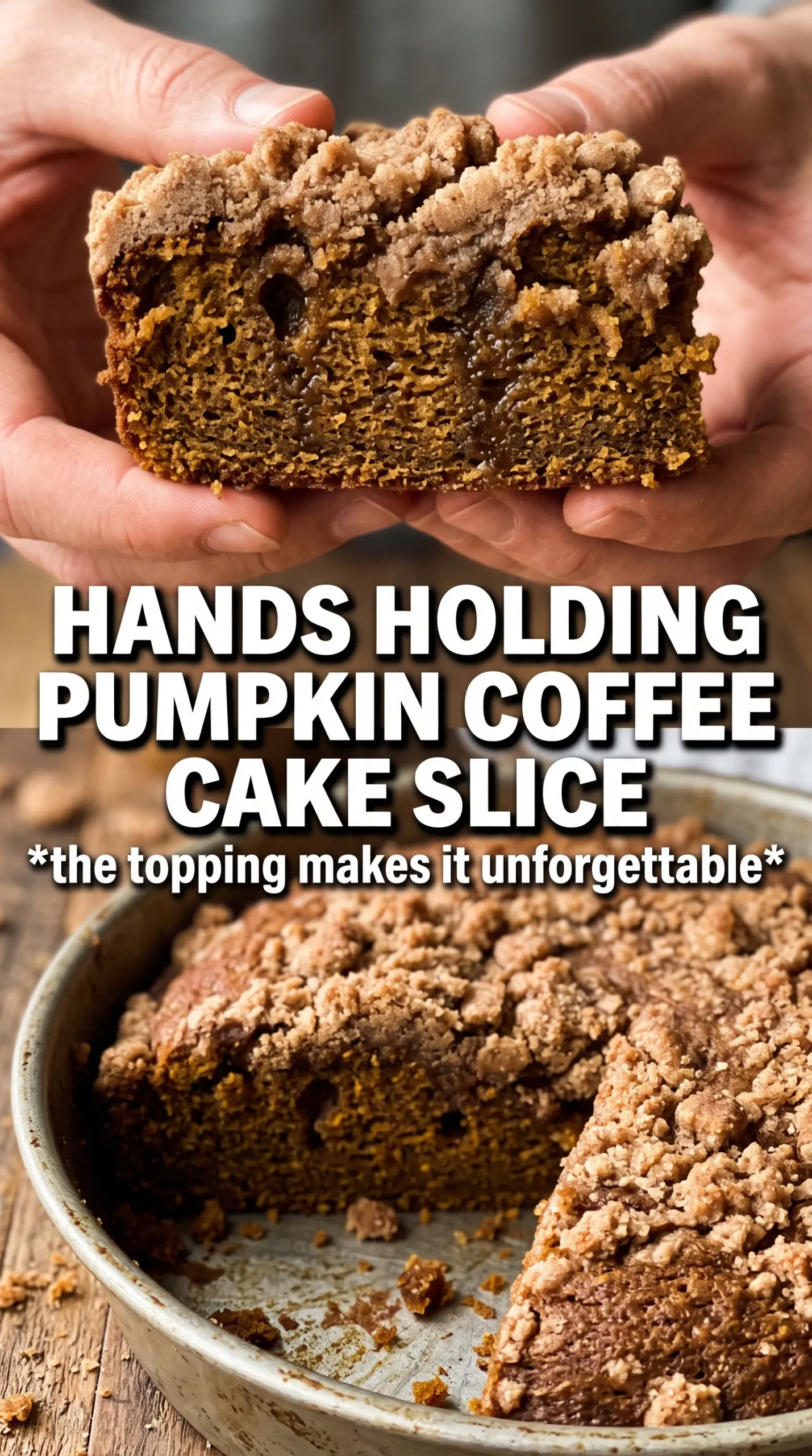 Pumpkin Coffee Cake moist cinnamon streusel