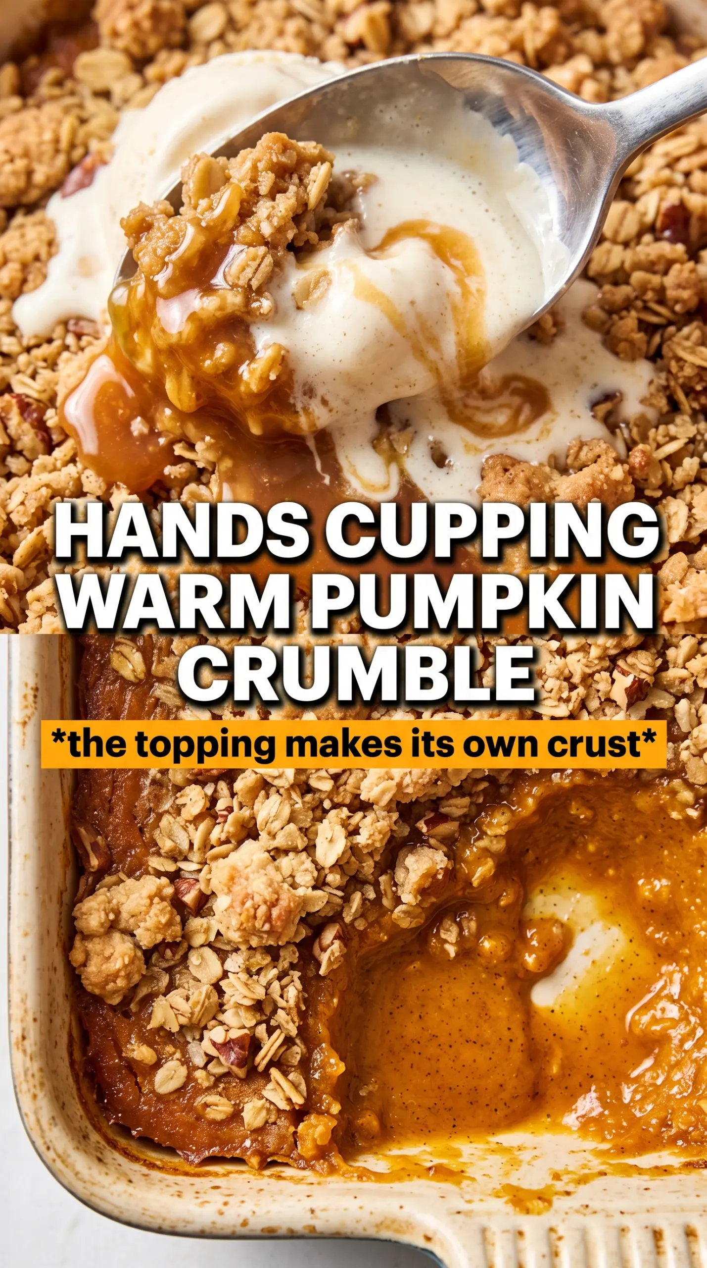 Pumpkin Crumble creamy oat topping