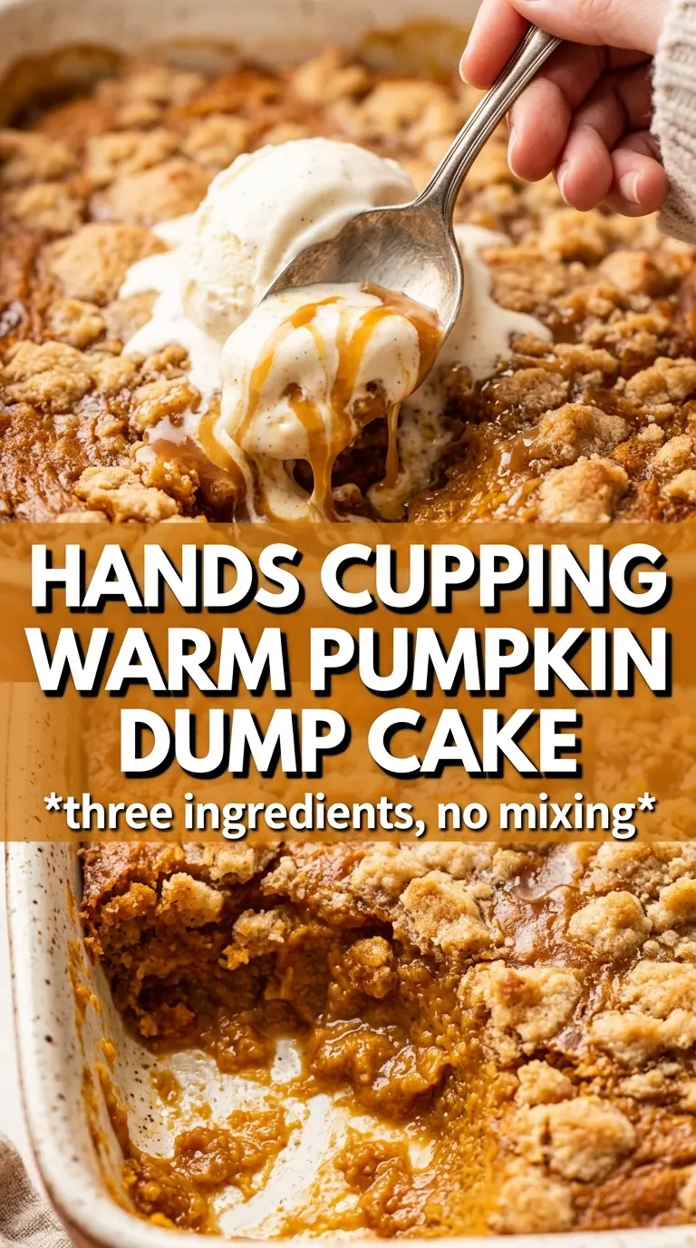 Pumpkin Dump Cake, buttery crisp