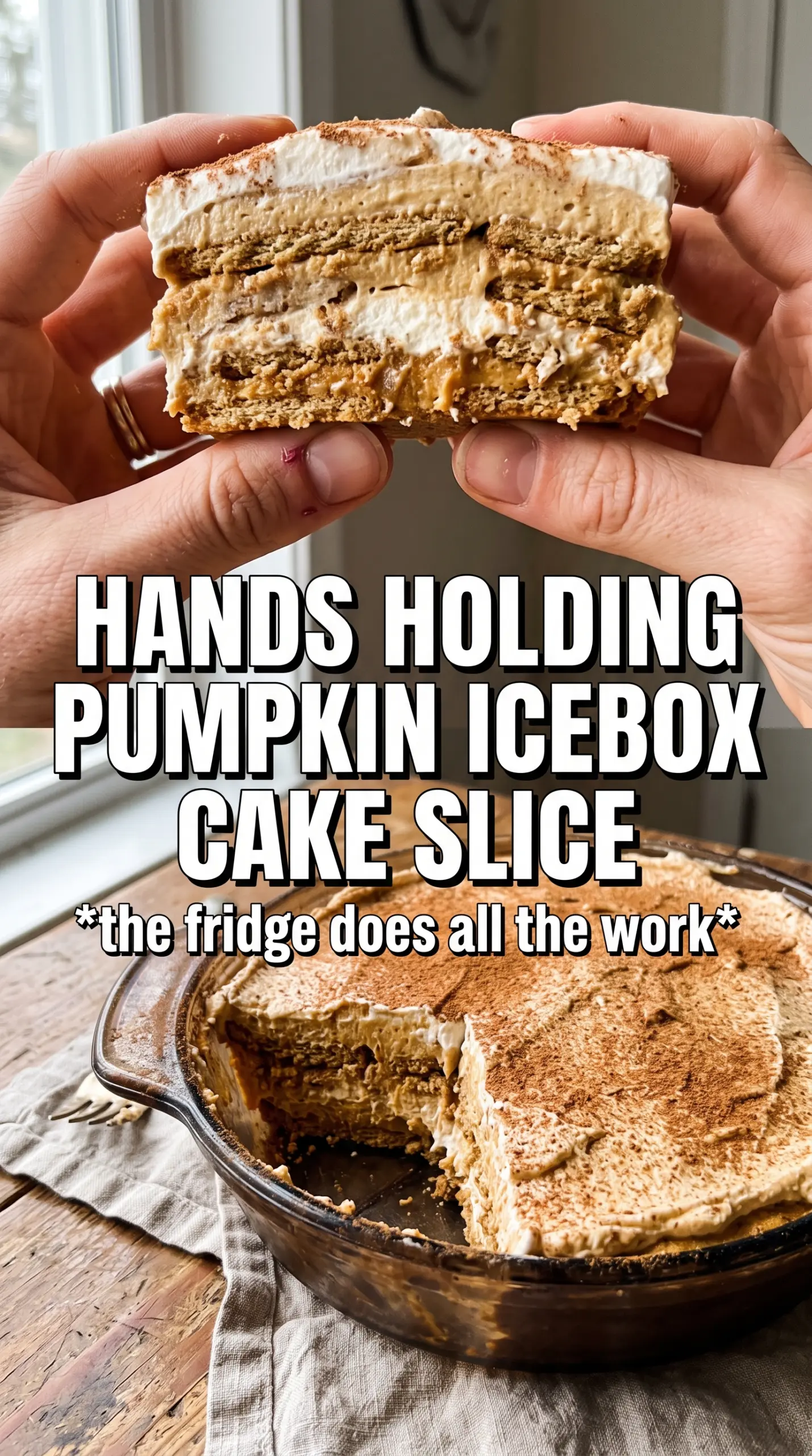 Pumpkin Icebox Cake creamy layered dessert