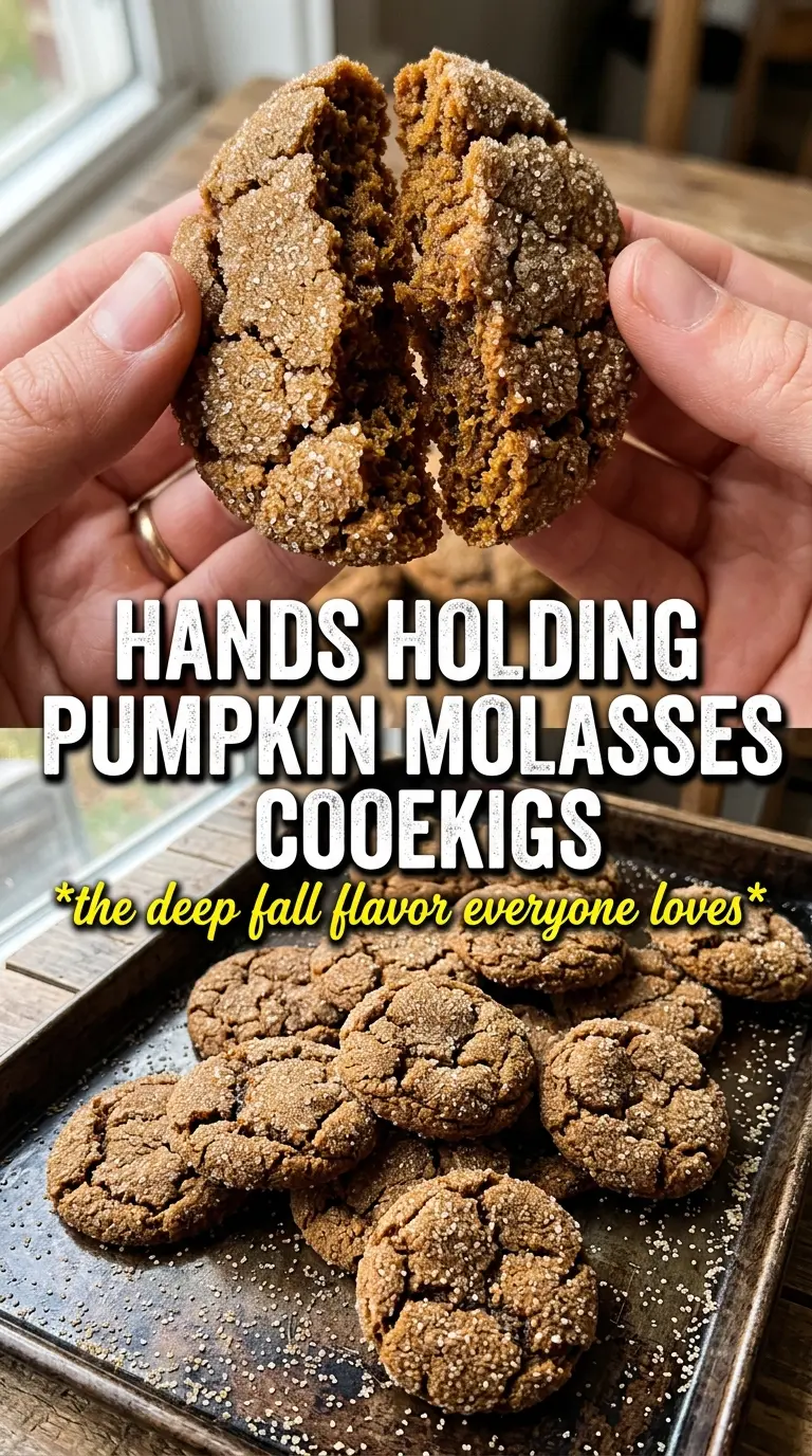 Pumpkin Molasses Cookies chewy spiced sugar-coated