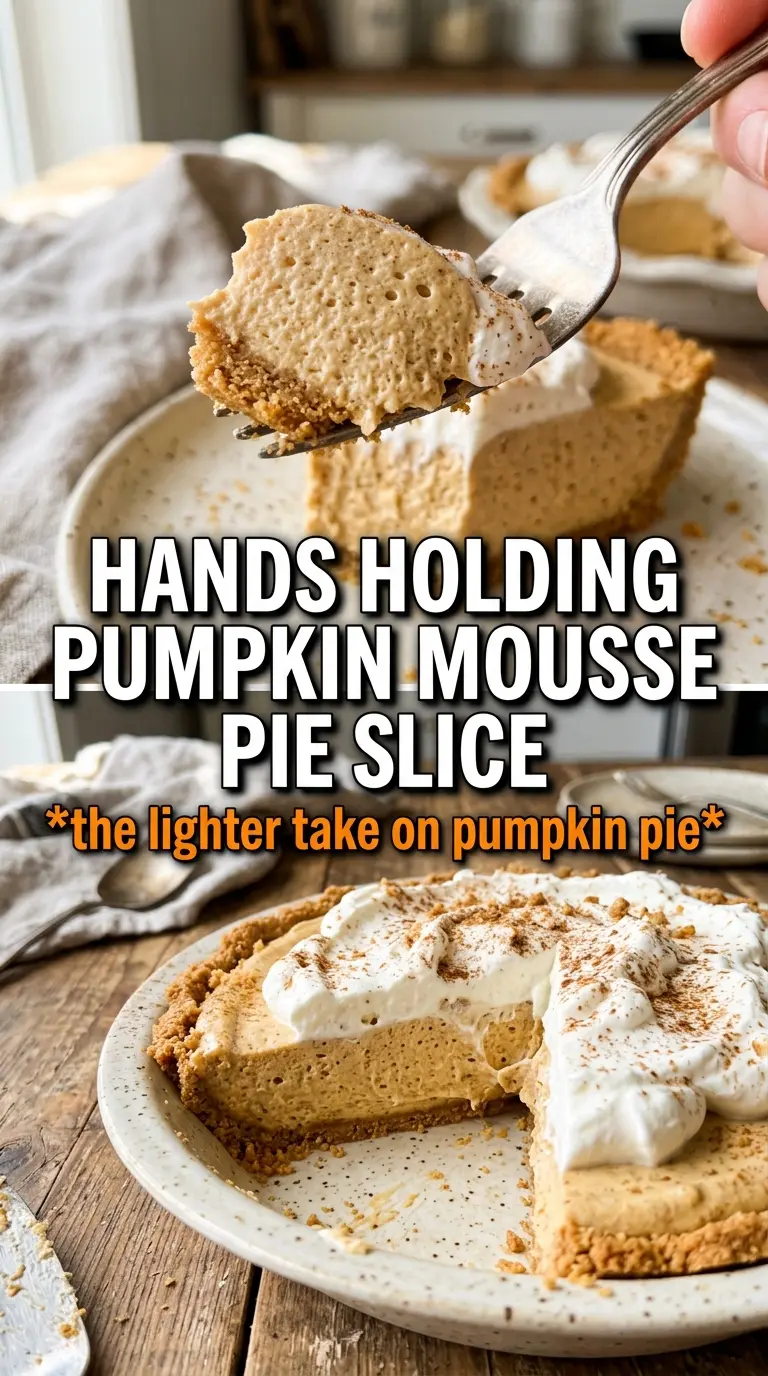 Pumpkin Mousse Pie creamy spiced