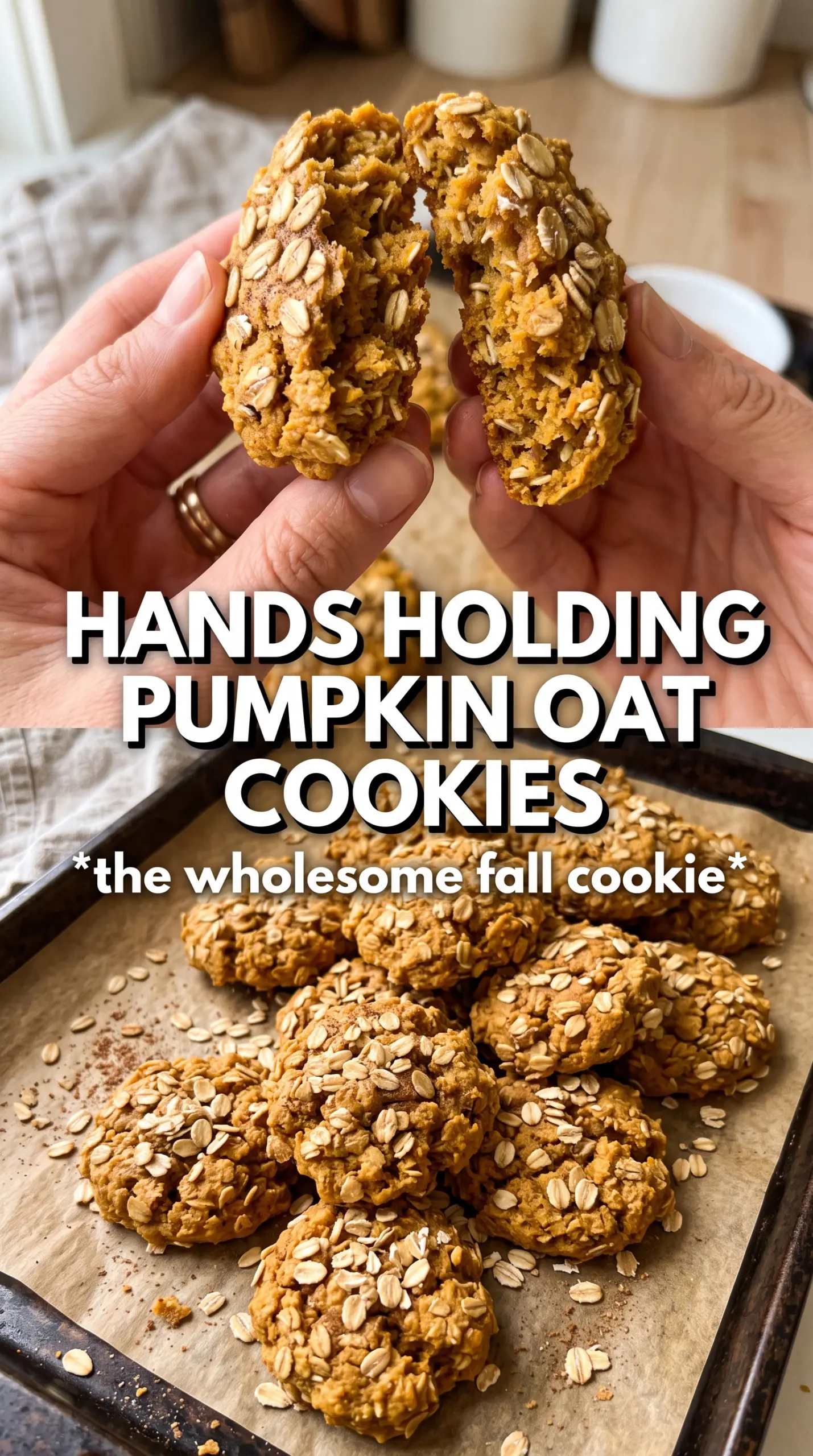 Pumpkin Oat Cookies chewy spiced oat cookies
