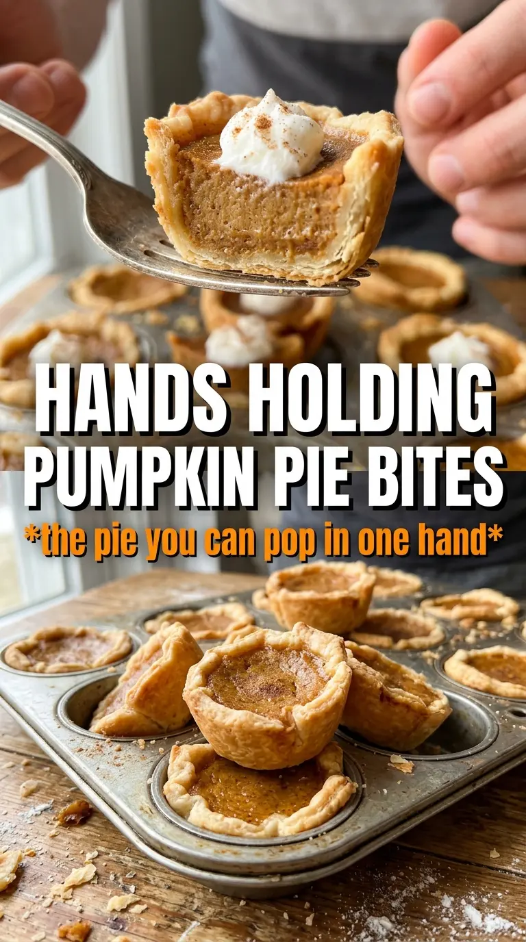 Pumpkin Pie Bites golden custard mini dessert