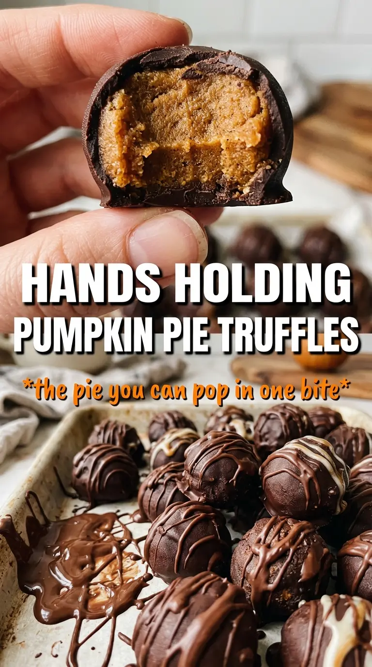 Pumpkin Pie Truffles creamy chocolate-dipped