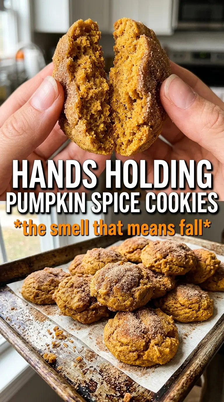 Pumpkin spice cookies warm spiced glazed