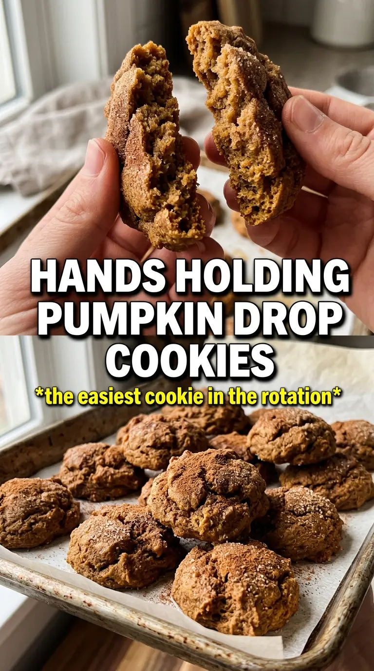 Pumpkin Spice Drop Cookies soft glazed