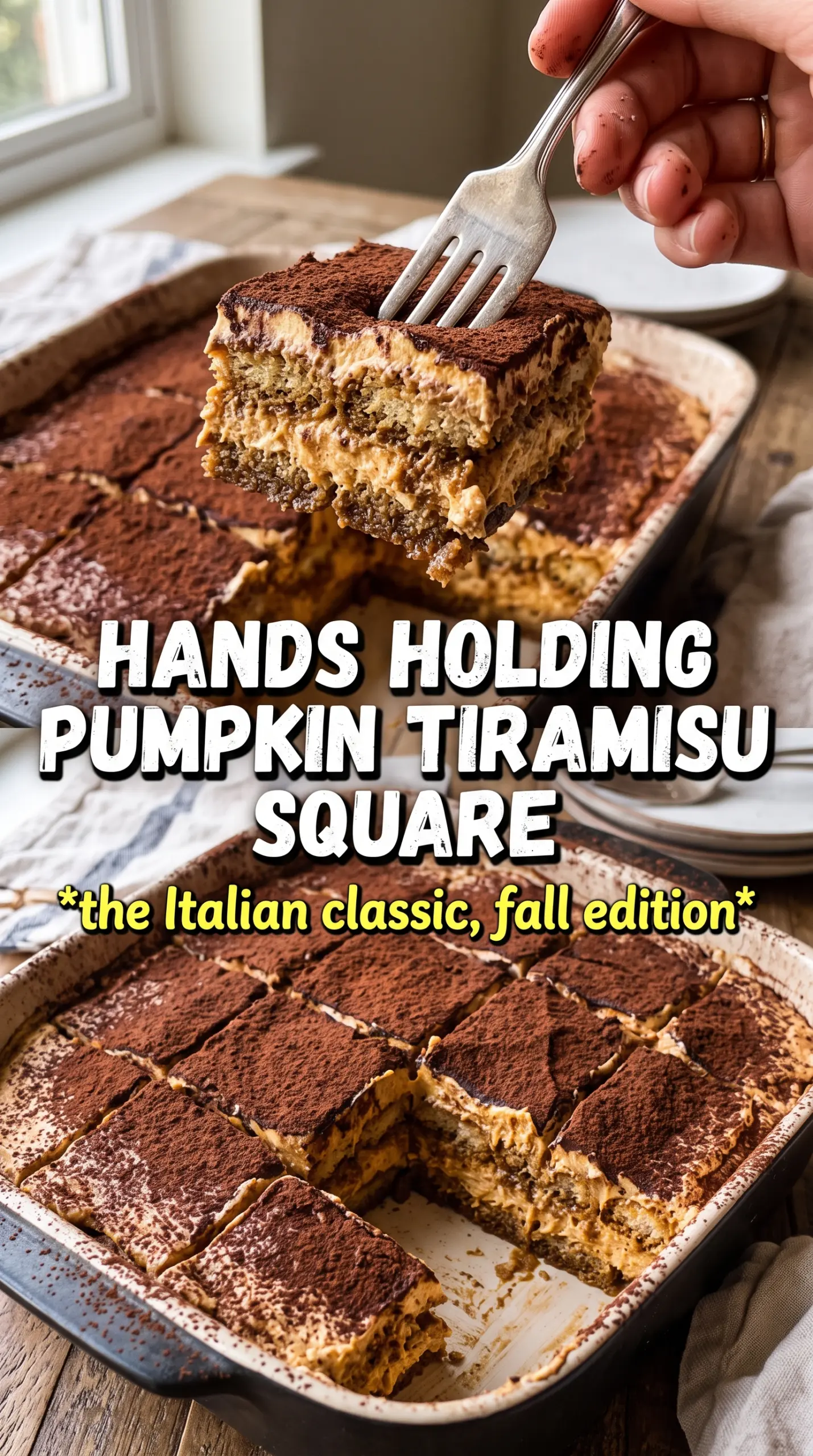 Pumpkin tiramisu creamy spiced layers