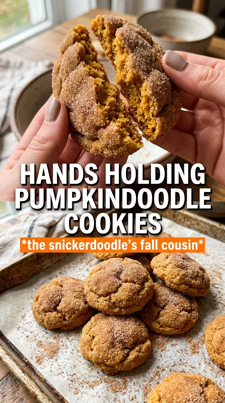 Pumpkindoodle Cookies crinkled cinnamon sugar pumpkin spice