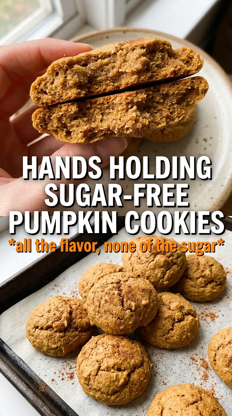 Sugar-Free Pumpkin Spice Cookies cinnamon glaze warm cookies